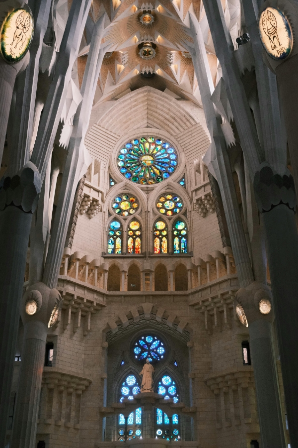 Interior of La Sagrada Familia