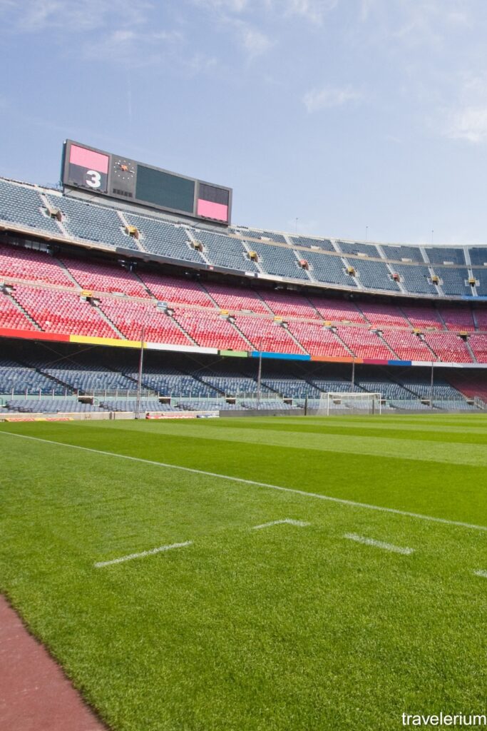 Pitchside Nou Camp