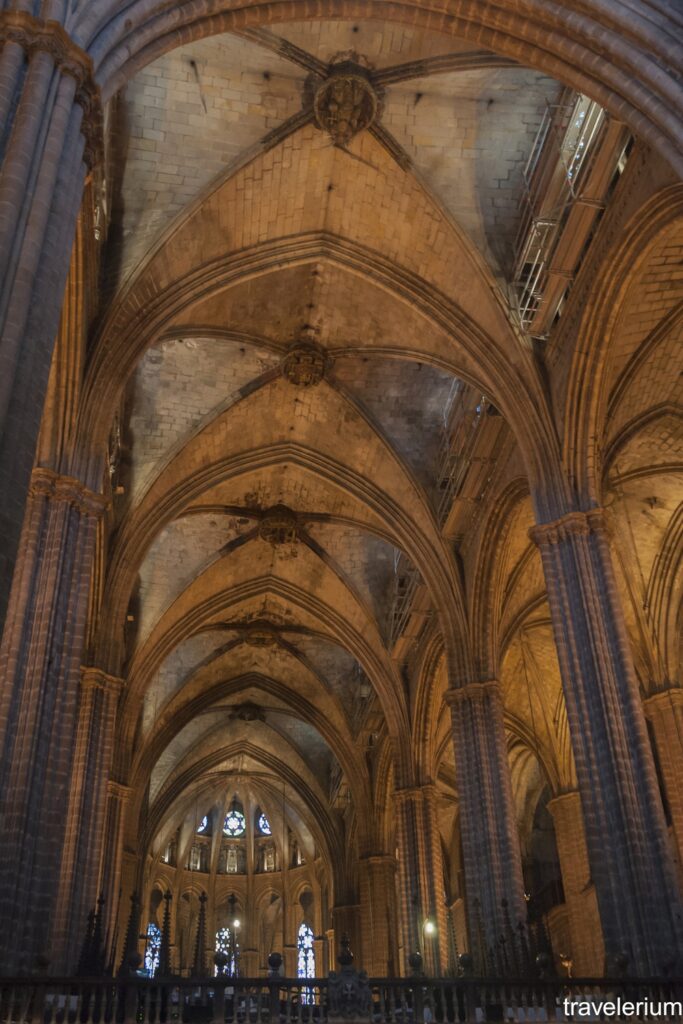 Inside Barcelona Cathedral