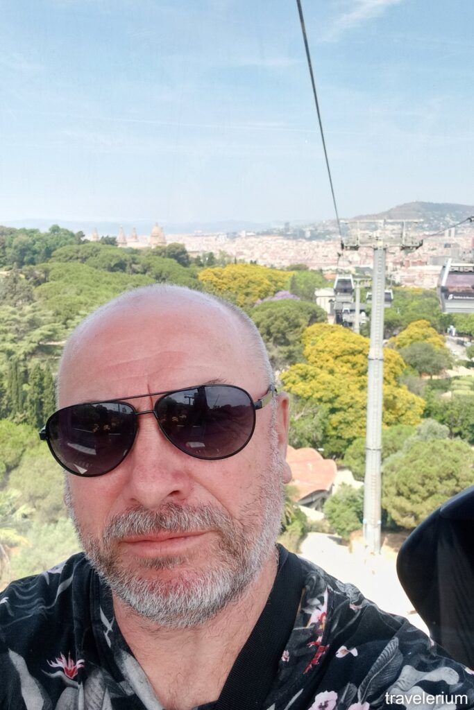 Author on the Montjuic Cable Car - June 2025