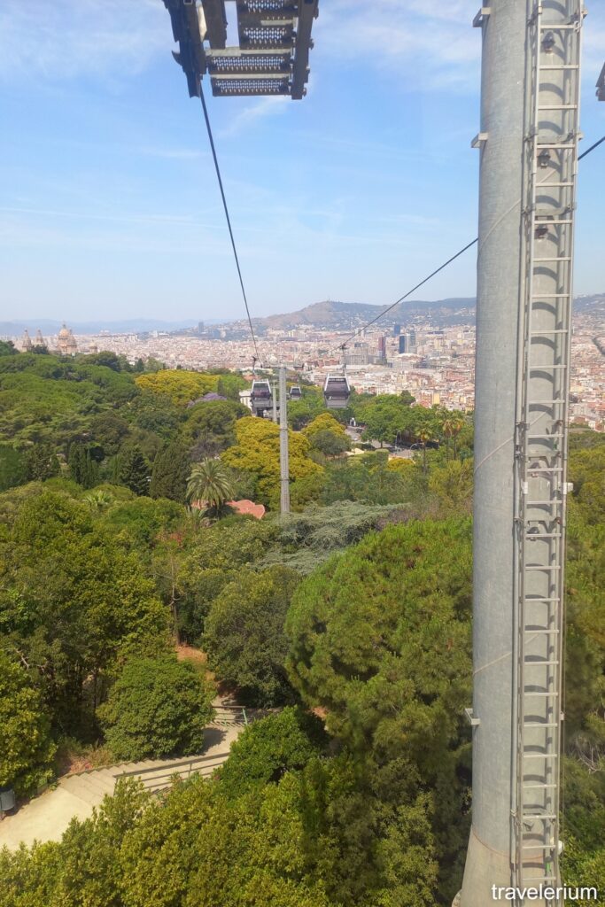 Looking Back down the hill from Montjuic Cable Car - June 2025
