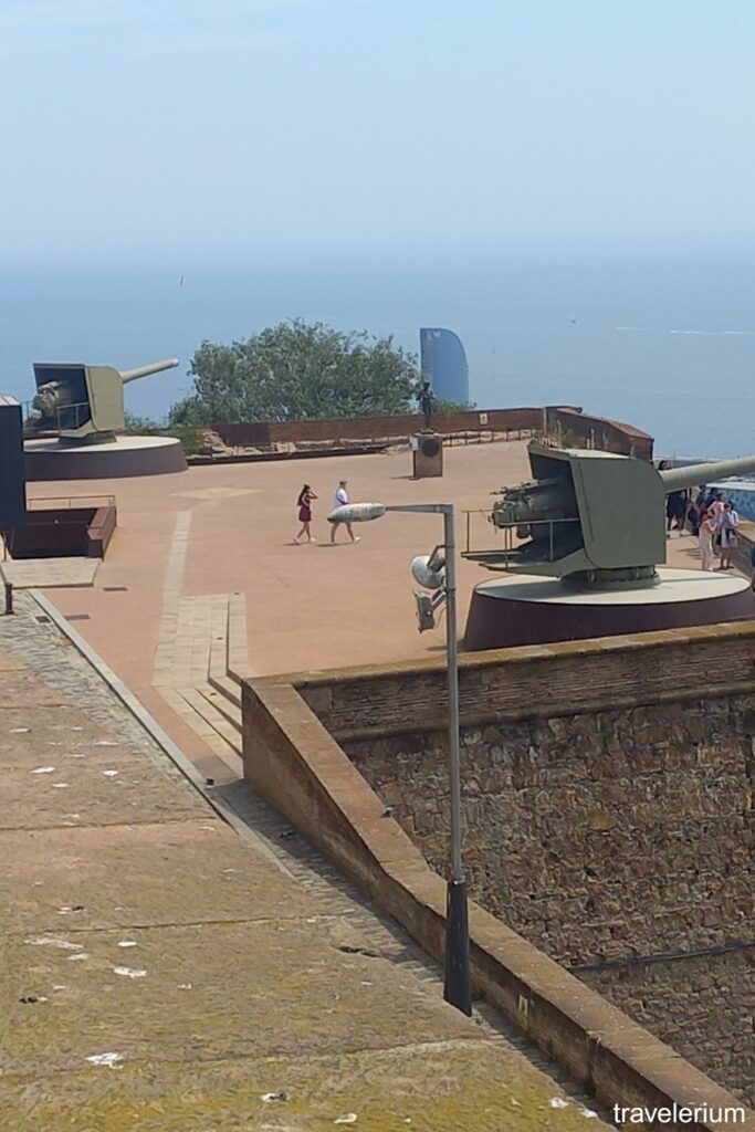 Montjuic Castle Artillery Guns June 2025