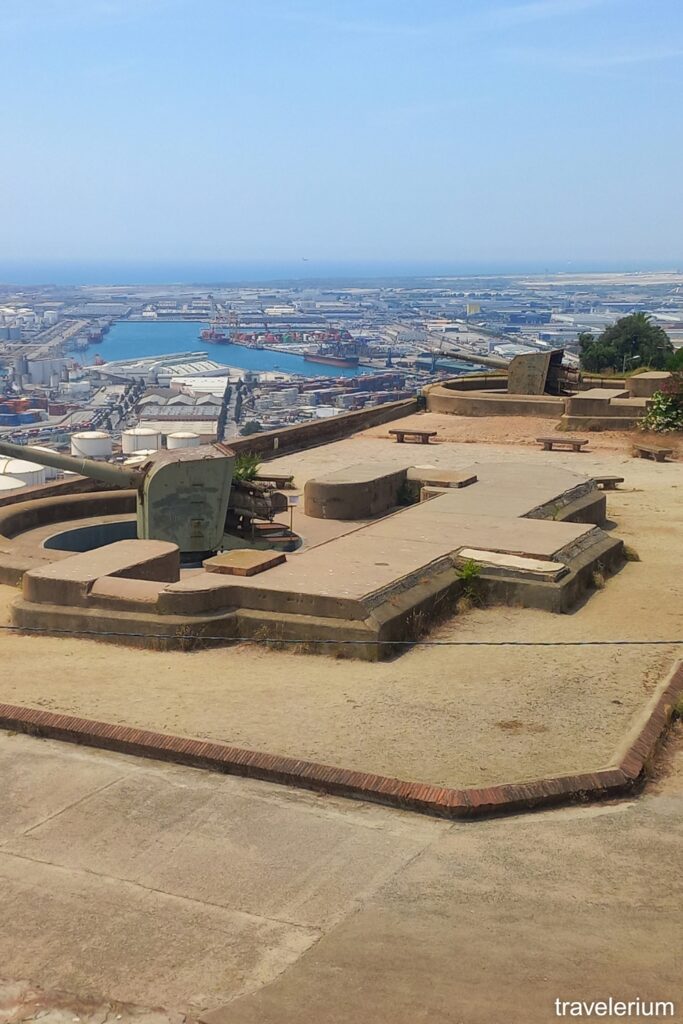 View of Barcelona Docks from Montjuic Castle June 2025