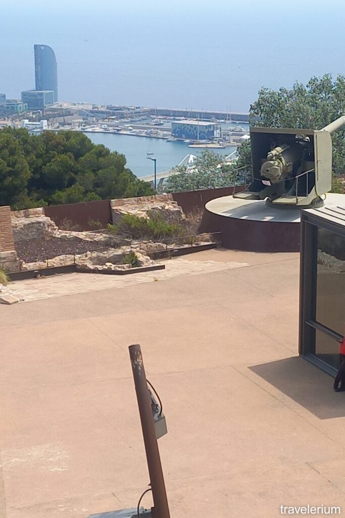 View to Port Vell from Montjuic Castle June 2025